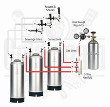 Image result for 3 Tap Kegerator