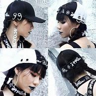 Image result for Goth Hat Covering Face