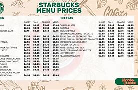 Image result for Coffee Menu Prices