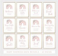 Image result for Rainbow Baby Shower Signs