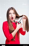 Image result for Lady Cutting Hair