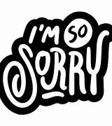 Image result for Sorry Cartoon Sticker