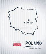 Image result for Poland Map Drawing