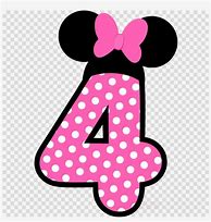 Image result for Number 4 in Minnie Mouse Font