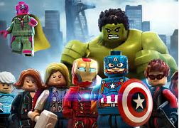 Image result for LEGO Marvel Avengers Game Cover