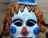 Image result for Paper Mache Clown Mask