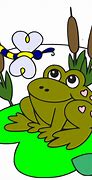 Image result for Cartoon Frog On Lily Pad