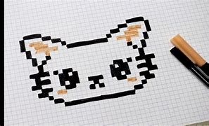 Image result for Pixel Art Chat Facile