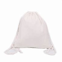 Image result for White Organic Cotton Canvas Drawstring Bag