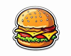 Image result for Cheeseburger Stickers