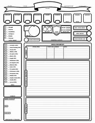 Image result for 53 Character Sheet