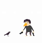 Image result for Cute Cartoon Crow GIF