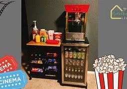 Image result for Custom Built in Home Theater Snack Bar