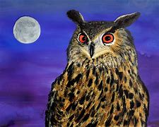 Image result for Scary Owl Neon