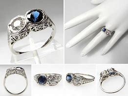 Image result for Art Deco Sapphire Engagement Rings