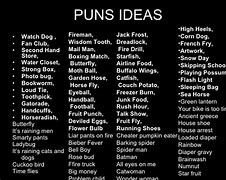 Image result for Word Puns