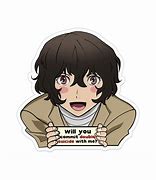 Image result for Dazai BSD Funny Sticker