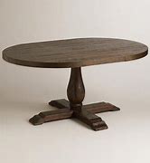 Image result for Small Dark Oval Dining Table