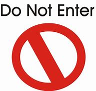 Image result for Do Not Enter Logo