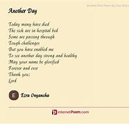 Image result for Another Day Poem