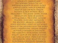 Image result for 50 Names of Jesus Poster