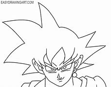 Image result for goku head drawing