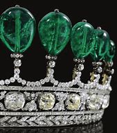 Image result for Emerald and Diamond Tiara