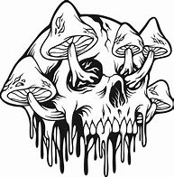 Image result for Melting Skull Art