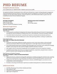 Image result for PhD CV Template