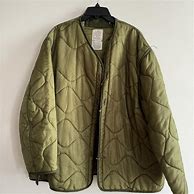 Image result for Green Army Liner Jacket with Hoodie