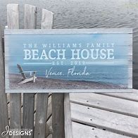 Image result for Personalized Outdoor Beach House Signs