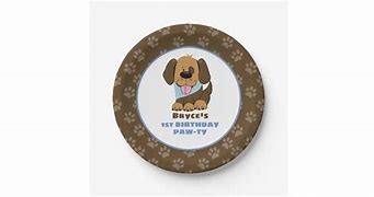 Image result for Puppy Party Plates