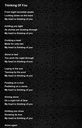 Image result for I Think of You Poem