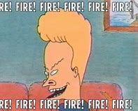 Image result for Beavis Fire