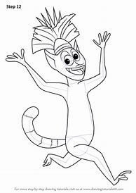 Image result for How to Draw King Julien