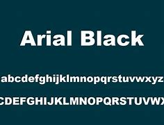 Image result for Arial Black Font