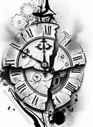 Image result for Broken Clock Ink Drawing