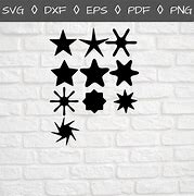 Image result for Star Stencil SVG