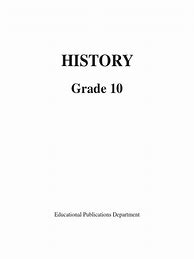 Image result for Grade 10 History Book