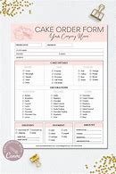 Image result for Cake Order Form for Website