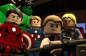 Image result for LEGO Marvel Avengers Game Cover