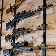 Image result for Gun Rack Wall Mount Side View