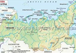 Image result for Russia Physical Geography Map