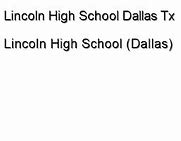 Image result for Lincoln High School Dallas Texas