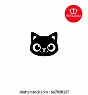 Image result for Black Cat Head Icon