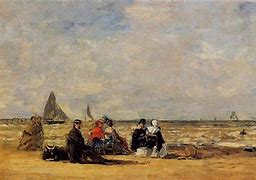 Image result for Eugene Boudin Beach Paintings