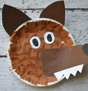 Image result for Paper Plate Wolf