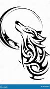 Image result for Tribal Wolf Tattoo