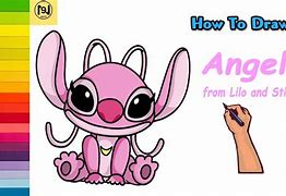 Image result for Stitch and Angel Hugging Drawing