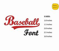 Image result for Baseball Embroidery Font